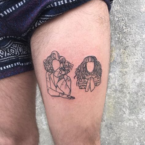 Trixie and Katya for Ross ❤️ . . . . . . . . #blackwork #blackworktattoo #blackworktattoos #linework #line #lineworktattoo #drag #dragqueen… Trixie Mattel Tattoo Ideas, Trixie And Katya Tattoo Ideas, Trixie And Katya Tattoo, Trixie Mattel Tattoo, Katya Tattoo, Drag Queen Tattoo, Drag Tattoo, Lady Gaga Tattoo, Rainbow Tattoos