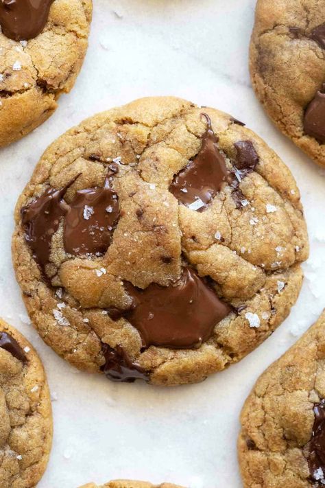 Chocolate Chip Cookies Without Butter, Vegan Brown Butter, Cookies Without Butter, Coconut Oil Chocolate, Brown Butter Cookies, Brown Butter Chocolate Chip, Brown Butter Chocolate Chip Cookies, Healthy Cookie, Keto Gluten Free