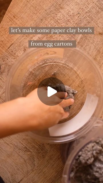 Egg Carton Clay, Paper Mache Eggs, Egg Cartons, Egg Box, Clay Bowl, Papel Mache, Cardboard Paper, Egg Carton, Paper Clay