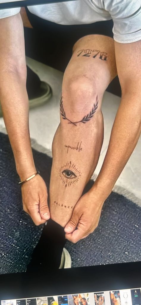 Mens Thigh Tattoo, Above The Knee Tattoo Men, Simple Leg Tattoos, Ankle Tattoo Men, Thigh Tattoo Men, Inspiration Tattoo, Leg Tattoo Men, Tattoo Bracelet, Tattoo Style Drawings