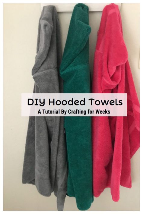 DIY Hooded Towels: A Step-by-Step Tutorial - Crafting for Weeks Hooded Towel Tutorial, Holiday Hand Towels, Hooded Bath Towels, Sewing For Baby, Handmade Baby Gifts, Hooded Towels, Baby Sewing Projects, Sew Ins, Baby Gift Ideas