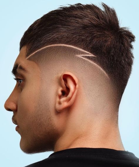 Haircut Designs For Men, Fade Haircut Designs, Hair Designs For Men, Razored Haircuts, Long Bridal Hair, Shaved Hair Designs, Hair Patterns, Faded Hair, Haircut Designs