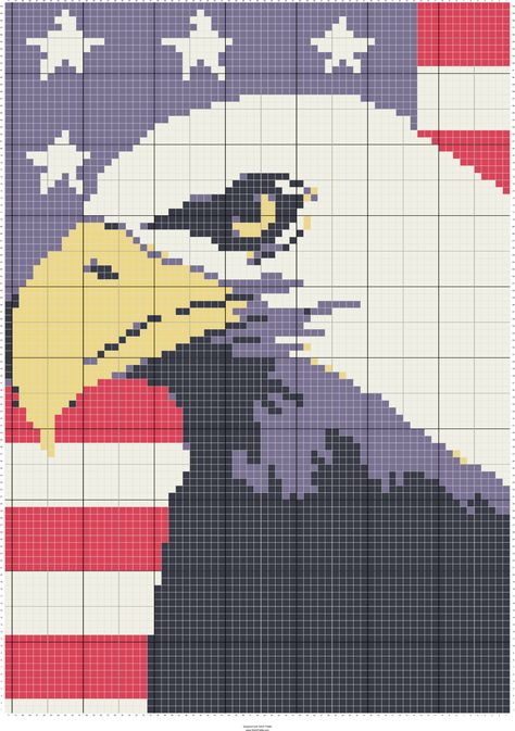 IMG_4634 Eagle Cross Stitch Pattern, Crochet Graph Patterns Easy, C2c Projects, Cross Stitch Letter Patterns, Flag Cross Stitch, Stitch Fiddle, C2c Crochet Blanket, Cross Stitch Pattern Maker, Crochet Dog Patterns