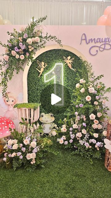 Four Forty Four Events by Nancy on Instagram: "What a dream! Beautiful design for Amaya's Fairy 🧚‍♀️ First Birthday 🍃  . . Designed + Styled  @four_forty_four_events  Panel rentals + Kids Chairs + Tables @bayareaproprentals444  Florist @four_forty_four_events Draping @vanessas_decorations Dessert @saysugarcustomcookies Signage @modish.eventdecor Craft @letuscreate4u . . #BayAreaParty #BayAreaEvents #BayAreaSweets #SiliconValley  #BayAreaQuinceanera   #BayAreaEats #BayAreaFoodie   #BayAreaPartyPlanner #BayAreaEventPlanner  #BayAreaEventStylist #BayAreaKidsParty  #BayAreaEventDecor #BayAreaEventDesigner   #SanFrancisco #EastBay #SanJose #SiliconValley #AliceInWonderlandTheme  #SafariTheme #SafariBabyShower #SafariParty  #BabyShowerIdeas #FairyTheme #FairyFirstBirthday #ButterflyTheme #Butt First Garden Party 1st Birthdays, Fairy Birthday Backdrop Ideas, Fairy Birthday Decor, Fairy Garden First Birthday Party, Fairy First Birthday Party Decoration, Fairy 1st Birthday Party Ideas, Fairy First Birthday Party, Princess Frog, First Birthday Party Decorations