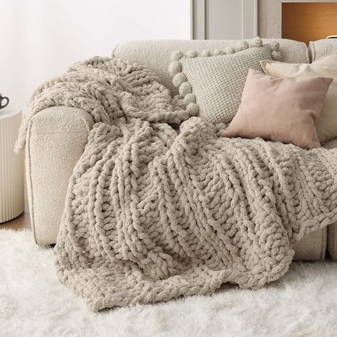 Diy chunky knit blanket