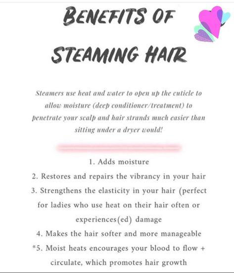 Steam Hair Steam Hair, Hair Steamer, Hair Facts, Hair Steaming, Hair Steamers, Natural Hair Treatments, Big Box Braids Hairstyles, Hair School, Natural Hair Care Tips