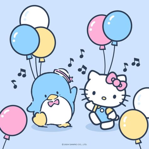 Hello Kitty on X: "Happy birthday to the most stylish penguin, Tuxedosam! 💙🎂 https://t.co/69ZAnAuwc6" / X Sanrio Happy Birthday, All Hello Kitty Characters, Hello Kitty Friends, Hello Kitty And Friends, Sanrio Birthday, Happy Birthday Penguin, Frog Wallpaper, Birthday Icon, Cute Home Screens