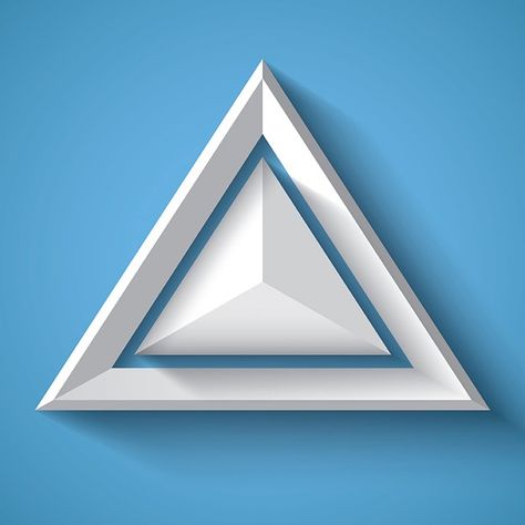 3d triangle | Free Vector #Freepik #freevector #geometric #triangle #3d #white Vintage Web Design, Triangle Drawing, Origami Logo, Conceptual Model Architecture, 3d Triangle, Triangle Vector, Owl Vector, Triangle Background, Triangle Art