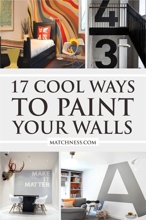 Cool Ways To Paint Your Walls - Matchness.com 2023 Indoor Paint Color Trends, Indoor Paint Colors, Stairwell Wall, Foyer Wall, Indoor Paint, Trending Paint Colors, Block Painting, Long Walls, Best Paint Colors