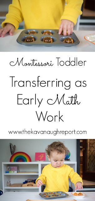 Transferring as Early Math Work Toddler Math, Montessori Practical Life, Montessori Toddler Activities, Toddler Classroom, Montessori Math, Montessori Ideas, Teaching Toddlers, Math Work, Early Math