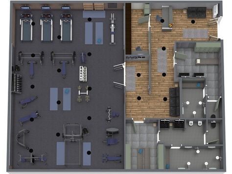 Gym Floor Plan, Gym Layout, Toilet Plan, Gym Architecture, Social Housing Architecture, Gym Planner, Small Apartment Plans, Fitness Center Design, Gym Design Interior