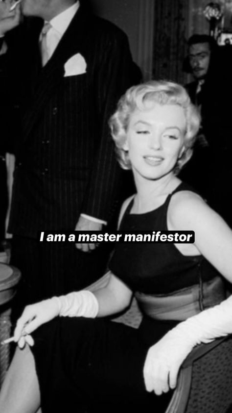 #loa #lawofassumption #marylinmonroe Master Manifestor, Beauty Icons, Subconscious Mind, Daily Affirmations, Marilyn Monroe, Affirmations, Vision Board, Beauty