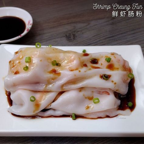 Cheung Fun Recipe, Rice Dumplings Recipe, Shrimp Rice Noodles, Picky Bits, Rice Noodle Rolls, Noodle Rolls, Cheung Fun, Rice Noodle Roll, Sweet Soy Sauce