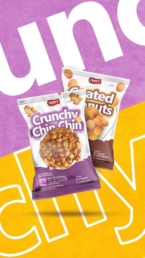 Oppy's Crunchy! Amazing Food Photography, Snack Brands, Logo Design Inspiration Creative, Food Branding, Food Logo Design, Food Graphic Design, Logo Design Branding, Food Poster Design, Food Ads