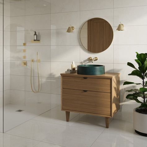 UP TO 1/3 OFF | Topps Tiles Wooden Look Tiles In Bathroom, Wood Tile Bathroom, Vinyl Flooring Bathroom, Indoor Outdoor Fireplaces, Bathroom Vinyl, Topps Tiles, Underfloor Heating Systems, Shower Wall Panels, Lvt Flooring