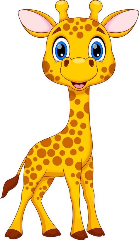 Zebra Cartoon, Giraffe Cartoon, Giraffe Images, Giraffe Drawing, Cartoon Giraffe, Baby Zebra, Giraffe Art, Cartoon Photo, Cute Giraffe