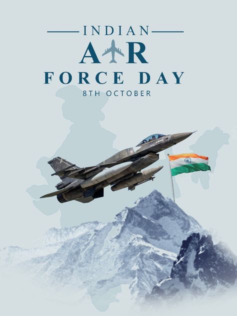 Air Force Day Poster, Indian Air Force Day Poster, Indian Air Force Day, Air Force Wallpaper, Air Force Day, Indian Army Quotes, Jai Hind, Wallpaper Photo Gallery, Indian Air Force