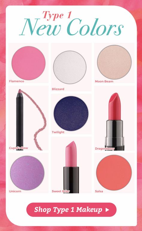 Yippee! NEW Type 1 makeup colors! Dyt Type 1 Colors, Type 1 Dressing Your Truth Outfits, Dyt Type 1 Makeup, Dyt Type 1 Hairstyles Long, Dressing Your Truth Type 1 Colors, Dyt Type 1/4, Dyt Type 1 Clothes, Type 1 Dressing Your Truth, Dyt Type 1 Clothes Color Palettes