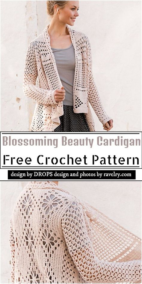 22 Free Crochet Summer Cardigan Patterns Crochet Summer Cardigan, Crochet Cardigan Pattern Free Women, Cardigans Crochet, Crochet Jackets, Crochet Cardigan Free, Crochet Cardigan Pattern Free, Crochet Cardigans, Crochet Cardigan Sweater, Crochet Sweater Pattern Free