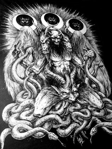 Temple Of Solomon, Deuterocanonical Books, Misfits Band, Ars Goetia, Demon Tattoo, The Puppet, Black And White Art Drawing, Epic Story, A Prince