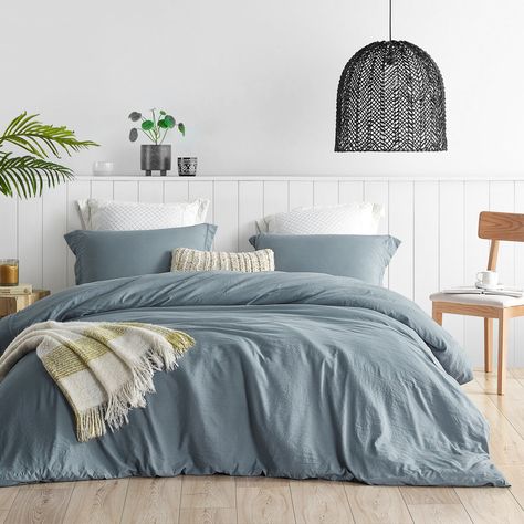 You'll love the Byourbed Natural Loft Prewashed Microfiber Duvet Cover Set at Wayfair Canada - Great Deals on all products with Free Shipping on most stuff, even the big stuff. Blue Comforter Bedroom Ideas, Soft Comforter Bedding, Oversized King Comforter, Twin Xl Duvet Covers, Blue Comforter, Affordable Bedding, Blue Duvet, Decor Studio, Bedding Essentials