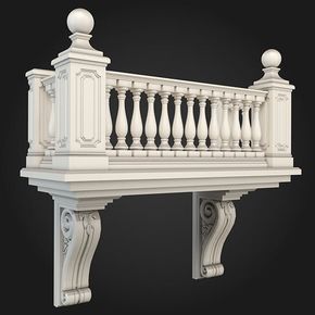 Metal Balustrade, Classic Facade, Home Designs Exterior, Wood Balusters, Decoration Beton, Cornice Design, Balcony Railing Design, Classic House Exterior, Classic Building