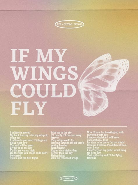 bts lyrics poster wings graphic design visual art digital art bangtan photoshop gvfx poster Lyric Posters Graphic Design, Typography Poster Aesthetic, Digital Letter Design, Canva Posters Aesthetic, Bts Posters For Room, Bts Design Ideas, Bts Graphic Design Posters, Lyric Graphic Design, Kpop Lyrics Poster