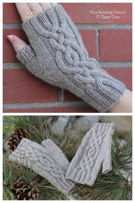 Cabled Fingerless Gloves Pattern, Knitting Patterns Free Fingerless Gloves, Knit Cable Mittens, Aran Hat Knitting Pattern Free, Fingerless Mitts Knit, Fingerless Mittens Knit, Cable Knit Fingerless Gloves, Cable Fingerless Gloves, Crochet Arm Warmers