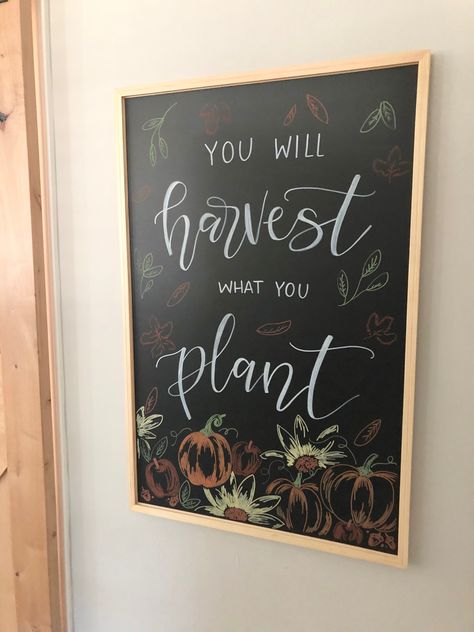 September Chalkboard, Autumn Chalkboard Art, Thanksgiving Chalkboard Ideas, September Chalkboard Art, Fall Chalk Art, Chalkboard Border, Chalkboard Scripture, Fall Chalkboard Art, Fall Wedding Sign