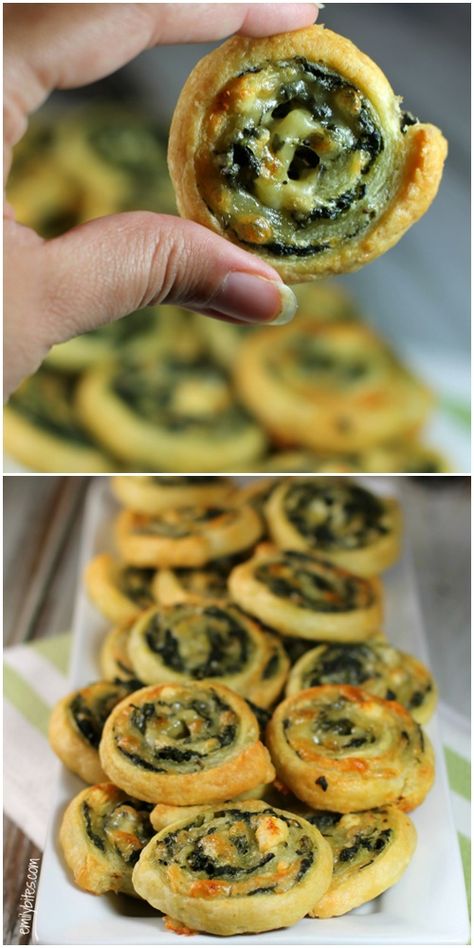 Spinach Pinwheels, Fingerfood Recipes, Vegetarian Finger Food, Halloween Fingerfood, Finger Food Recipes, Cheesy Spinach, Stomach Issues, Party Inspo, Finger Food Appetizers