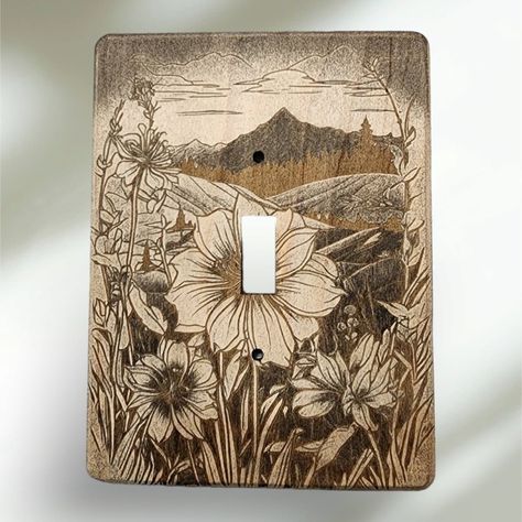 Decorative Light Switch Covers, Switch Covers, Outlet Covers, Wood Gifts, Light Switch Covers, Light Switch, Rustic Wood, Light Accessories, Light Decorations