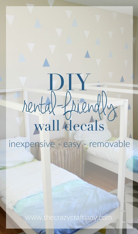 DIY Wall Decals: Rental-Friendly Decor A Feature Wall - The Crazy Craft Lady Cricut Wall Decal Ideas, Diy Room Decor For Men, Cricut Wall Decals, Room Ideas Aesthetic Vintage, Therapy Design, Mens Room Decor, Rental Friendly, Rental Ideas, Diy Wall Decals