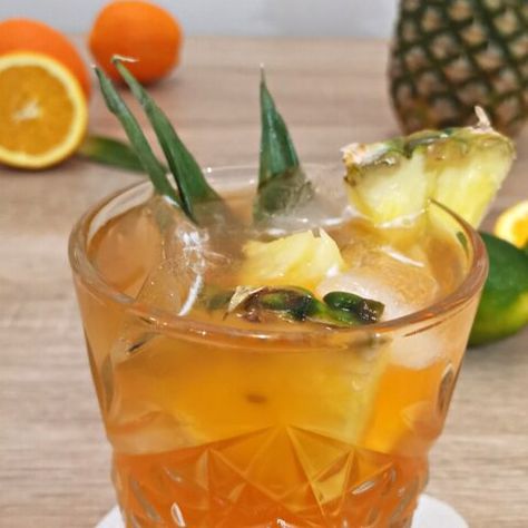 Jungle Bird Cocktail Recipe - Foodiosity Jungle Bird, Jungle Birds, Must Have Kitchen Gadgets, Dark Rum, Recipe Images, Pineapple Juice, Cocktail Recipe, Simple Syrup, Mocktails