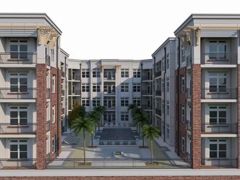 Apartment Complex 04 #Apartment, #Complex Apartment Layout Exterior, Apartment With Shop Below, Luxury Apartment Complex Exterior, Apartment Inspiration Exterior, La Apartment Building, Modern Apartment Complex Exterior, Sims 4 Apartment Complex Build, Luxury Apartment Building Exterior, Apartment Complex Layout