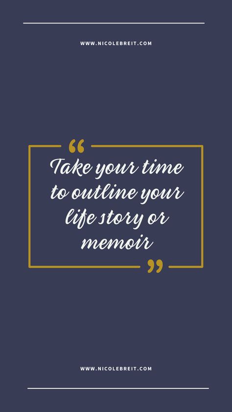 Outlining makes even more sense for a memoir than a novel because you deal with actual events. You can’t wander off the path and make things up. Stream-of-consciousness memories do not make a remarkable memoir. This will confuse readers trying to make sense of your random memories. #outline #memories #memoir #memoirwriting #storywriting #writingstory Memoir Ideas, Writing Myths, Writing A Memoir, Memoir Writing, Writing Coach, 16 Personalities, Stream Of Consciousness, Persuasive Writing, Personality Quiz