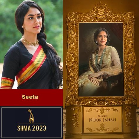 2309-Cinema 37 - Congrats Mrunal for winning Best Debutant Award SIIMA-2023 for 'Seetaramam' (Seeta+ Princess Noor Jahan) Princess Noor Jahan, Siima Awards, Noor Jahan, Quick Saves