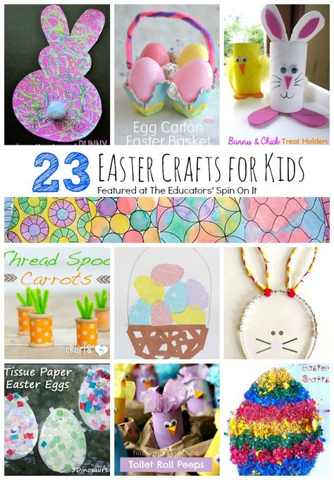 The very best collection of Easter crafts for kids that will turn out every time! Easter Crafts Preschool, Easter Crafts For Toddlers, Easter Arts And Crafts, Fun Easter Crafts, Easter Preschool, Easter Activities For Kids, Easy Easter Crafts, Easter Bunny Crafts, Easter Egg Crafts