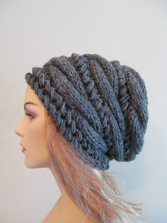 Slouch Hats, Cable Hat, Bonnet Crochet, Mens Fashion Edgy, Slouch Hat, Love Hat, Knitted Beanie, Slouchy Hat, Slouchy Beanie