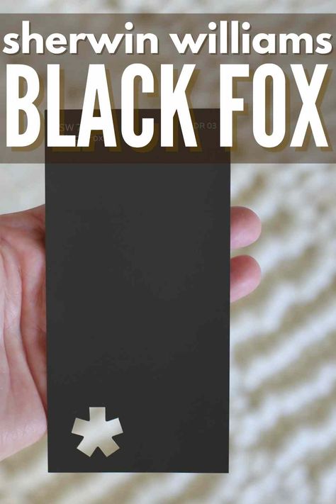 Iron Ore Vs Black Fox Sherwin Williams, Blackfox Sherwin Williams, Sw Black Fox Cabinets, Sherwin Williams Black Of Night, Sherwin Williams Black Fox Exterior, Sw Black Fox Paint, Black Fox Sherwin Williams Exterior, Inkwell Sherwin Williams, Black Fox Sherwin Williams