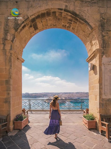 Upper Barakka Gardens in Valletta Malta Malta Italy, Semester At Sea, Malta Beaches, Malta Valletta, Travel Pose, Valletta Malta, Best Sport, Malta Gozo, Malta Travel