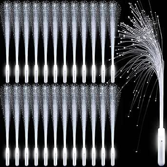 36 Pack White Fiber Optic Wands 20 inch Long Sparklers Fireworks Wedding Send off Glow Sticks with 3 Light Modes LED Wedding Dance Floor Props Light up Wands for Birthday Party Wedding Exit Items (36) Wedding Dance Floor Props, Dance Floor Props, Sparklers Fireworks, Led Wedding, Wedding Dance Floor, Wedding Fireworks, Wedding Exit, Dance Floor Wedding, Wedding Send Off