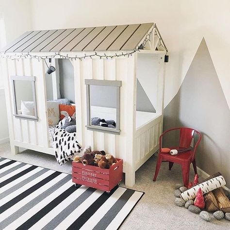 Inside Spokane (@insidespokane) • Instagram photos and videos Boys Cabin Bed, Toddler Cabin Bed, Bedroom For Christmas, Diy Toddler Bed, Hunter Room, Kids Loft, Kids Loft Beds, Cabin Bed, Loft Beds