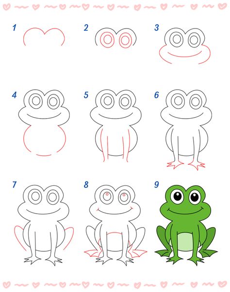 Hop Into Art: Cute Frog Drawing Ideas That Will Leap Off The Page! Discover cute frog drawing ideas - easy, whimsical, magical, and realistic frog drawings perfect for artists of all levels! realistic frog drawing, easy frog drawing, simple frog drawing, frog drawing ideas for kids, frog drawing ideas for adults, cute little frog drawing, drawing of a frog, how to draw a frog, cute drawings, cute drawing ideas, cute drawings of animals, cute drawing ideas easy, things to draw when bored Frog Drawing Step By Step, Frog Drawing Ideas, Cute Frog Drawing, Easy Elephant Drawing, Frog Outline, Frogs For Kids, Draw A Frog, Easy Halloween Drawings, Thanksgiving Drawings