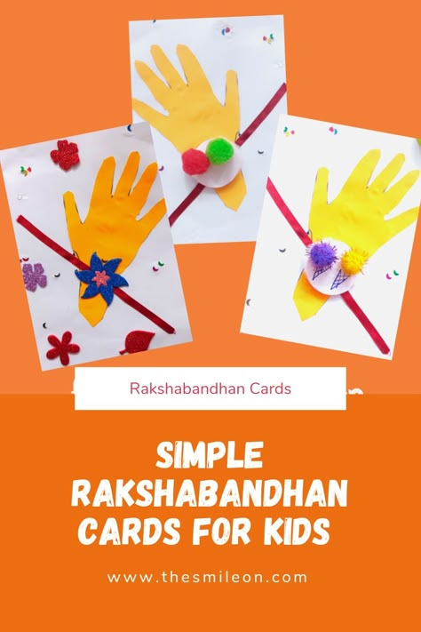 Rakshabandhan card easy to make for preschoolers Rakshabandhan Activity For Preschool, Rakshabandhan Crafts For Kids, Raksha Bandhan Activities For Kids, Rakhi Card Making Ideas, Rakshabandhan Activity For Kids, Raksha Bandhan Craft For Kids, Paper Rakhi Making For Kids, Rakhi Activity For Kids, Rakhi Celebration Ideas In School