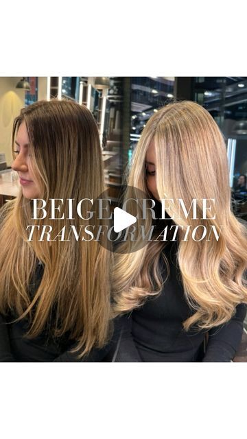 HAIR • BY • SUZI • ANGELINA on Instagram: "BEIGE CRÈME 🪞🫧 a little run through because you guys loved the consultation video ✨ The perfect combination of ASH ❄️ and GOLD ⭐️ - if you don’t know what tone you prefer, the two together go beautifully! Her reaction 🥹🥰 I have posted this tutorial TODAY on @suziangelinastudios focusing on how to choose the formula, how to apply and blend, and how to know when it’s definitely ready to remove! No BANDS, all BLEND 💡send a follow request and we wi Gold Beige Hair, Golden Blonde Formula, Champagne Blonde Formula, Gold Blonde Hair Formula, Honey Beige Blonde Hair Formula, Dark Blonde Hair 2024, Run Through, Beige Hair, Champagne Blonde