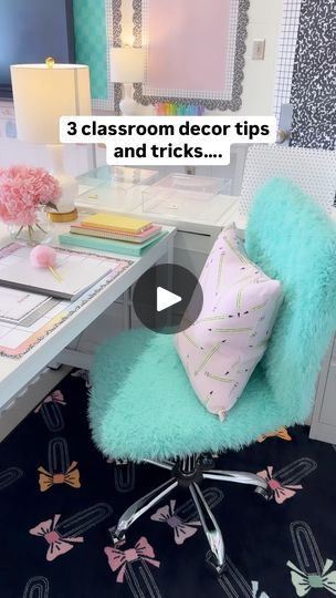 105K views · 592 reactions | 🤯 3 classroom decor tips and tricks! 👉🏻We used clothespins with cute cutouts to hang student work! We superglued the clothespins right to the cinder blocks!                              👉🏻Business card magnets are amazing for placing teacher resources on a whiteboard. You can easily cut the magnets to size!         👉🏻We are obsessed with magnet hooks! We used them to hang a cluster of lanterns and poms in our Saved By The Pastel classroom makeover. ✨🥳 Which one of these tips do you want to try? Tell us below!#teacherhacks #classroomideas #classroomsetup #teachertips #classroomideas #classroomdecorideas | Schoolgirl Style Classroom Decor | Chela Rivas · Up Classroom Desk Decor Teachers, Stylish Classroom, Decor Tips And Tricks, Pastel Classroom, Cute Cutouts, Classroom Desk, Classroom Makeover, Cinder Blocks, Class Teacher