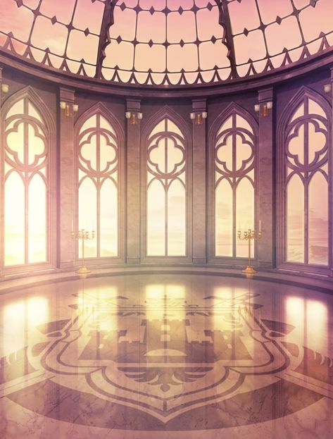 Ikemen Prince | Background | Obsidian Dance Hall - Evening Time Anime Ballroom Background, Ballroom Background Drawing, Gacha Ballroom Background, Ikemen Prince Background, Gacha Fantasy Background, Background Kerajaan Aesthetic, Castle Background Drawing, Ball Room Background, Fantasy World Background