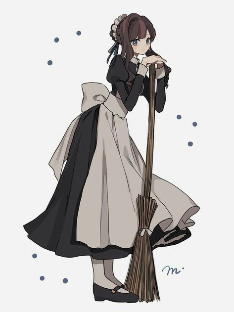 #wattpad #fanfiction You couldn't describe your love for herbs. However, that spoiled kid that you've been knowing for years suddenly grow attached to veggies but she lack with some basics so you offered your help. Both herbs and veggies are flora. That was the similarity that they can see in you and her. [ my next lif... Maid Outfit Anime, Cosplay Maid, Anime Maid, 캐릭터 드로잉, Maid Outfit, Dessin Adorable, Drawing Clothes, 영감을 주는 캐릭터, Anime Poses Reference