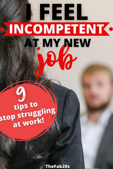 Tips for struggling with new job with young professional speaking to her boss Saving Strategies, Imposter Syndrome, Money Saving Strategies, Be The Boss, Confidence Tips, Starting A New Job, Stop Talking, Financial Independence, The Boss