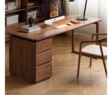 Dark oak desk